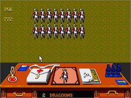 In game image of Charge Of The Light Brigade, The on the Atari ST.